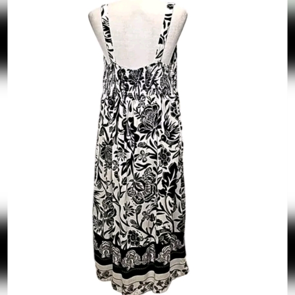 Knox Rose Black & White Floral Empire Midi Sundress,  Sz 4X NWT - Picture 6 of 10